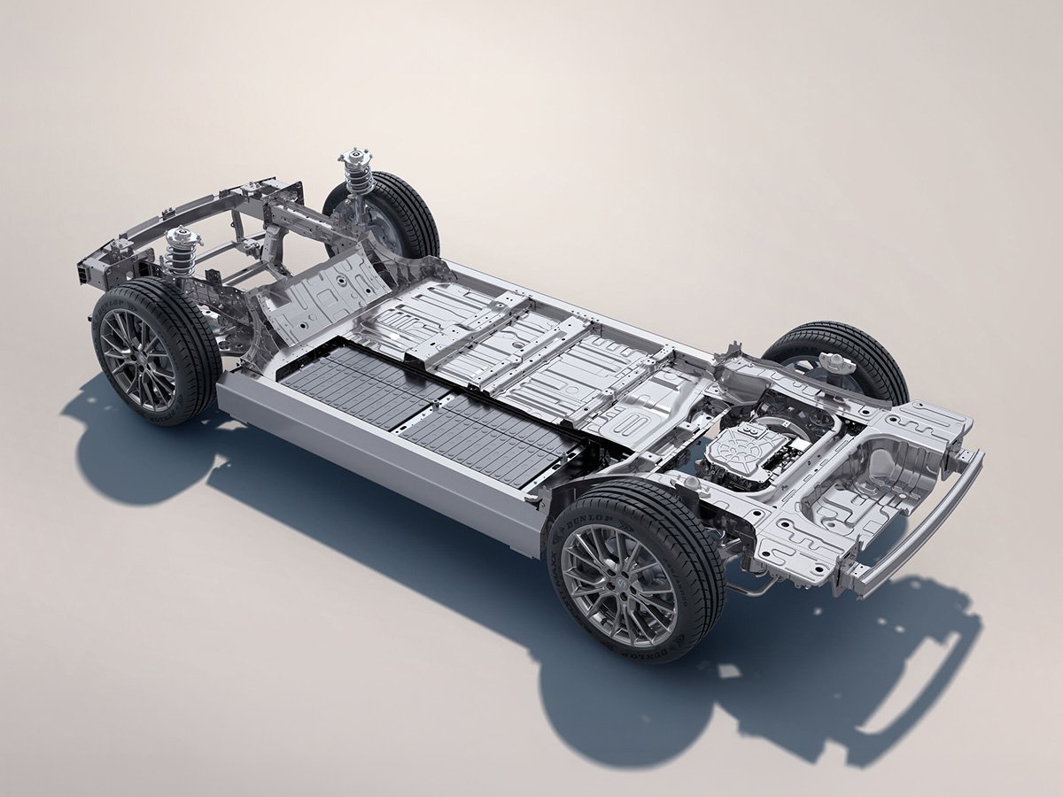 Podvozek Leapmotor B10 s baterií integrovanou do karoserie