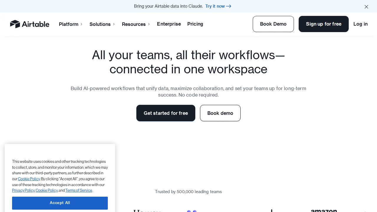 Screenshot Airtable