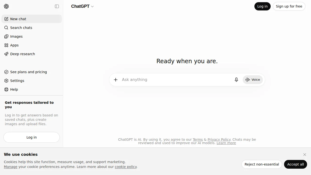 Screenshot ChatGPT