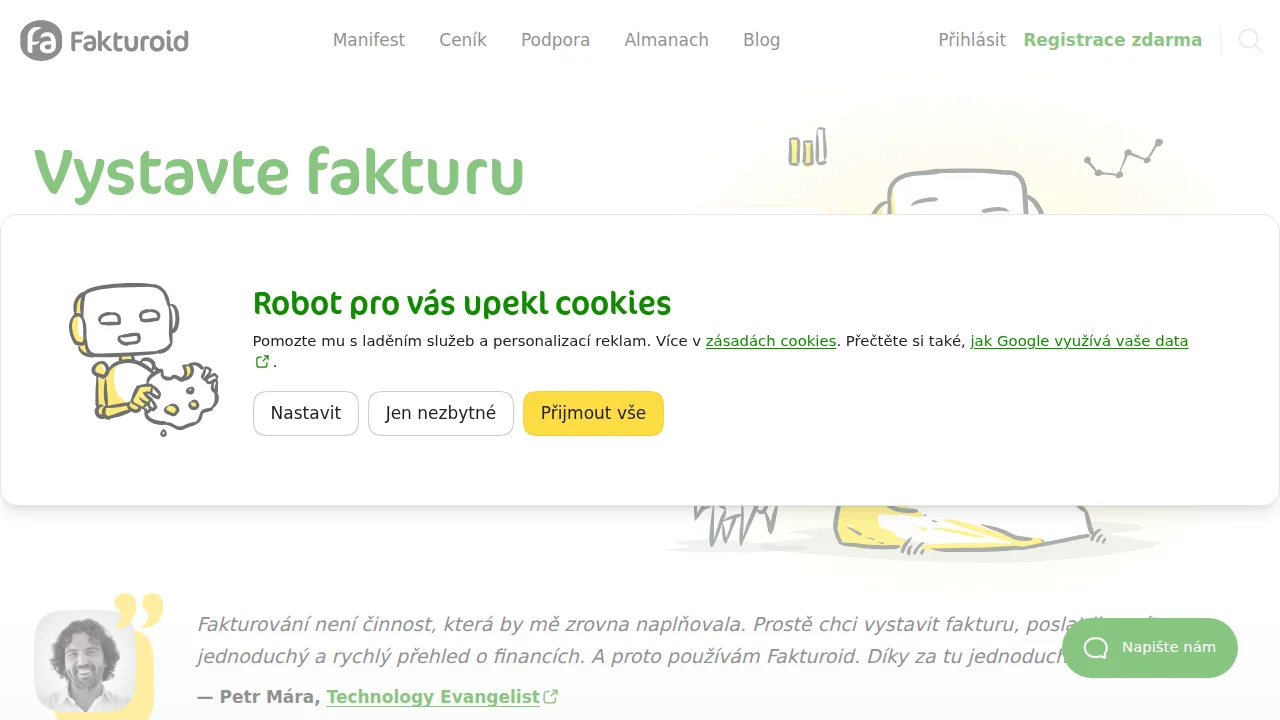Screenshot Fakturoid