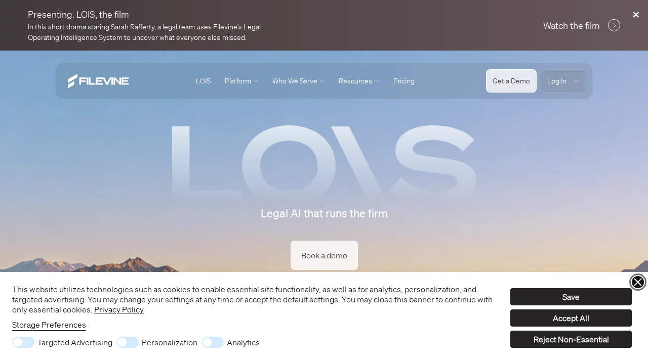 Screenshot Filevine