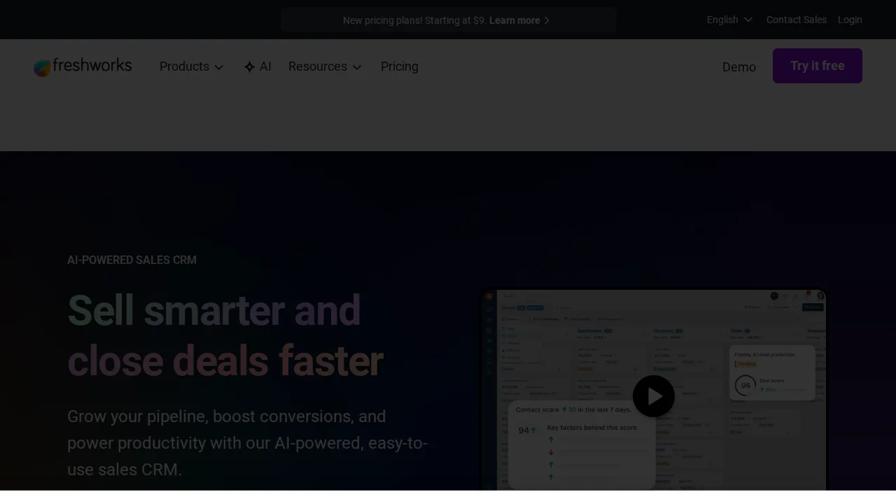 Screenshot Freshsales
