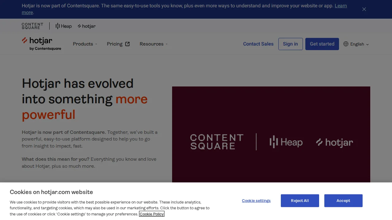 Screenshot Hotjar