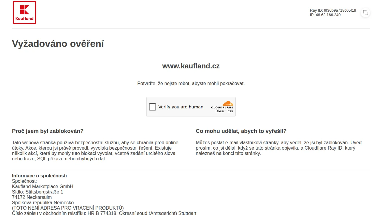 Screenshot Kaufland Marketplace