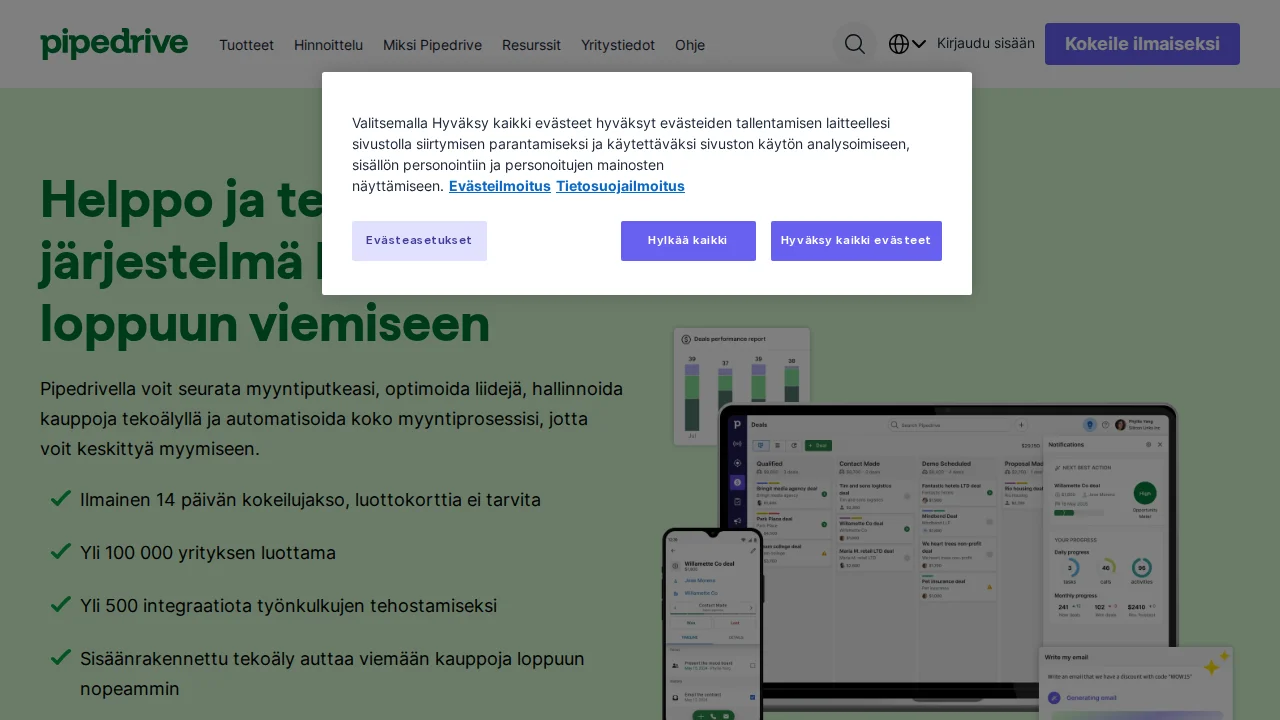 Screenshot Pipedrive