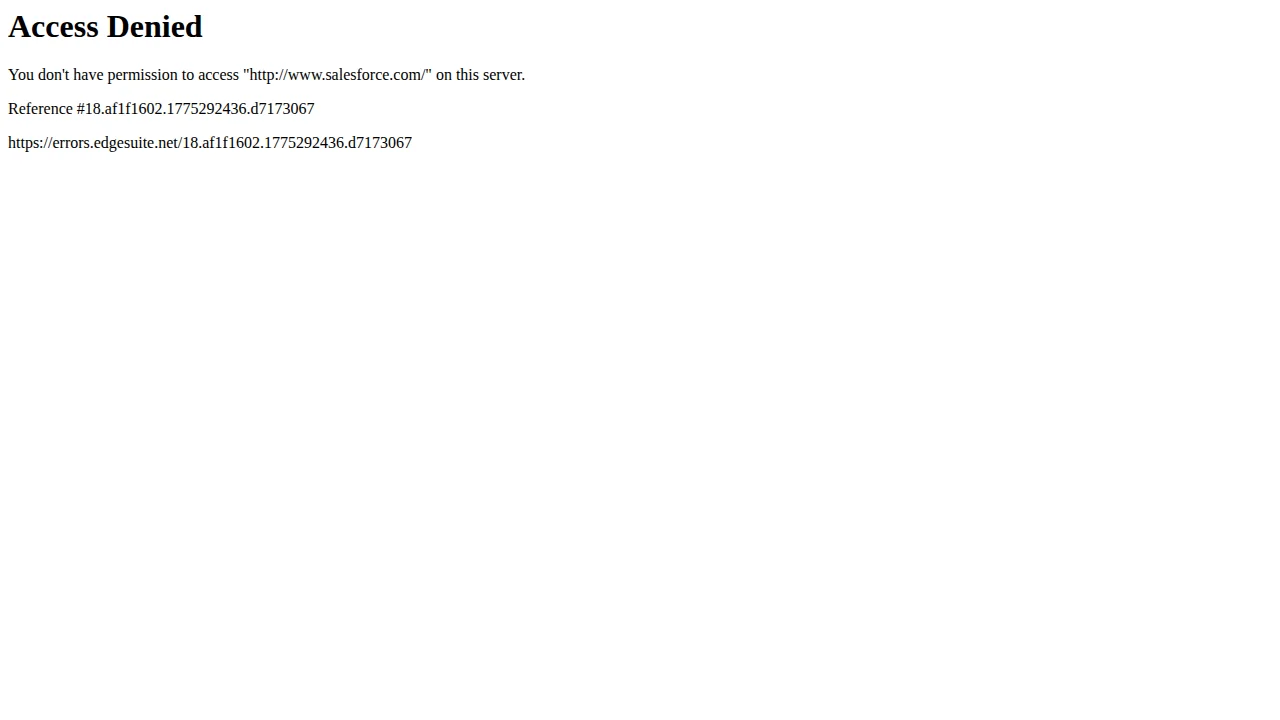 Screenshot Salesforce