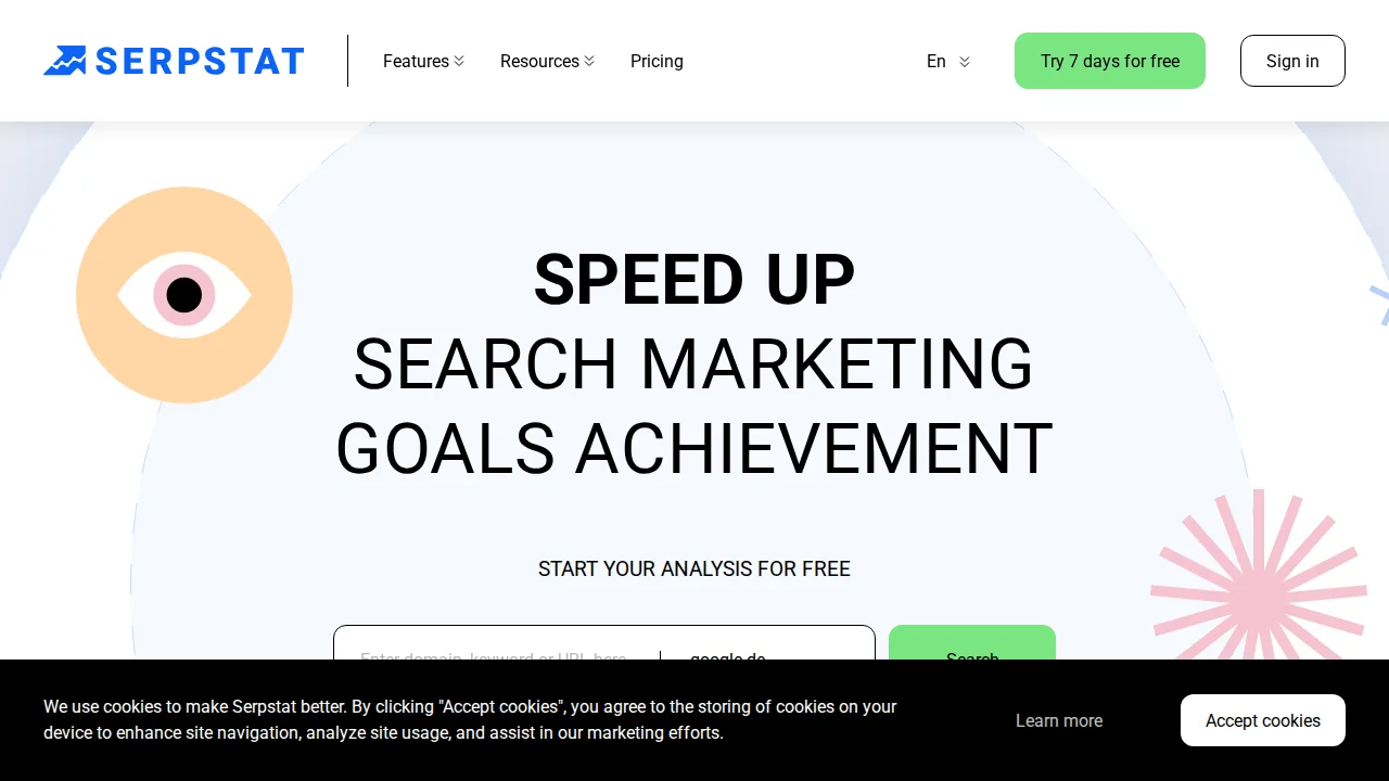 Screenshot Serpstat