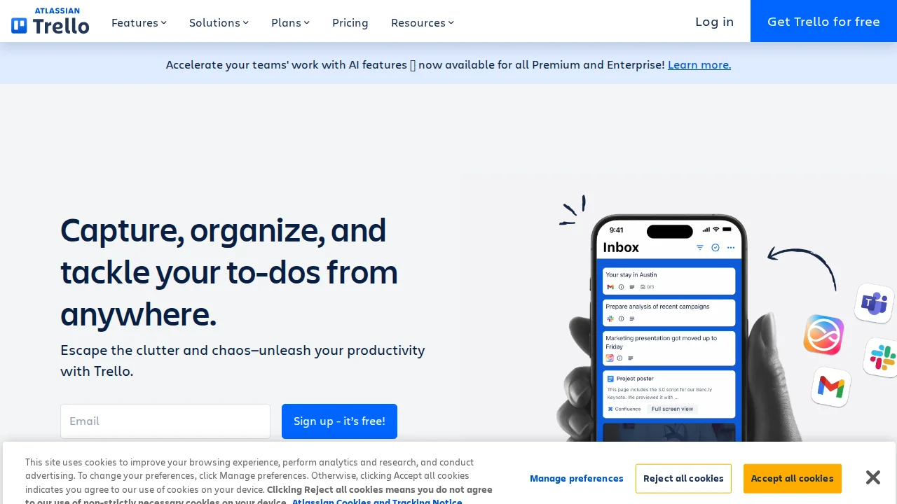 Screenshot Trello