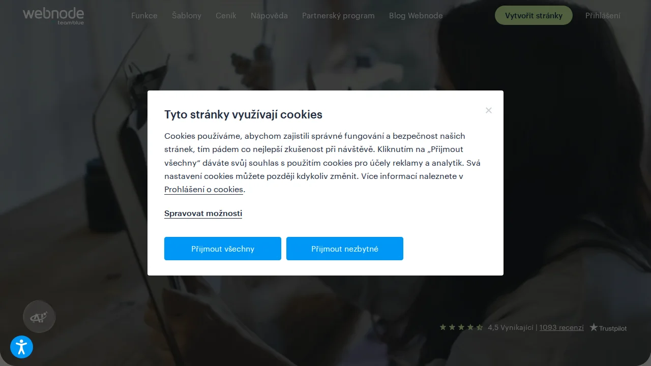 Screenshot Webnode