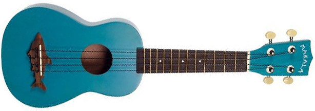 KALA Shark Soprano Ukulele Mako Blue