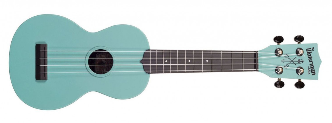 KALA Waterman Soprano Ukulele Glow in the Dark Aqua Matte