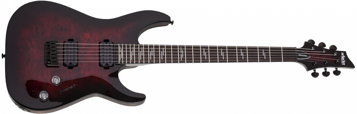 Schecter Omen Elite-6 - Black Cherry Burst