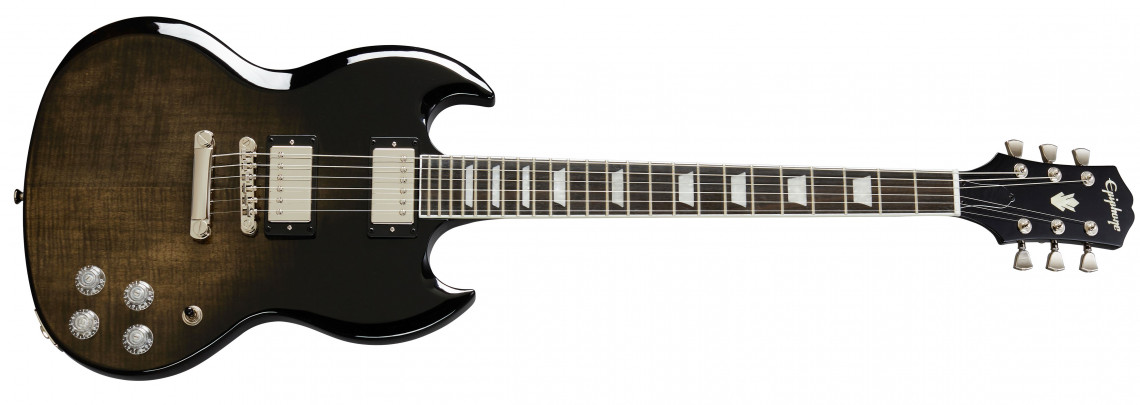 Epiphone SG Modern Figured Trans Black Fade