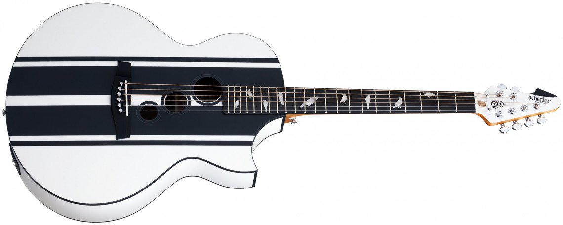 Schecter DJ Ashba Acoustic Satin White