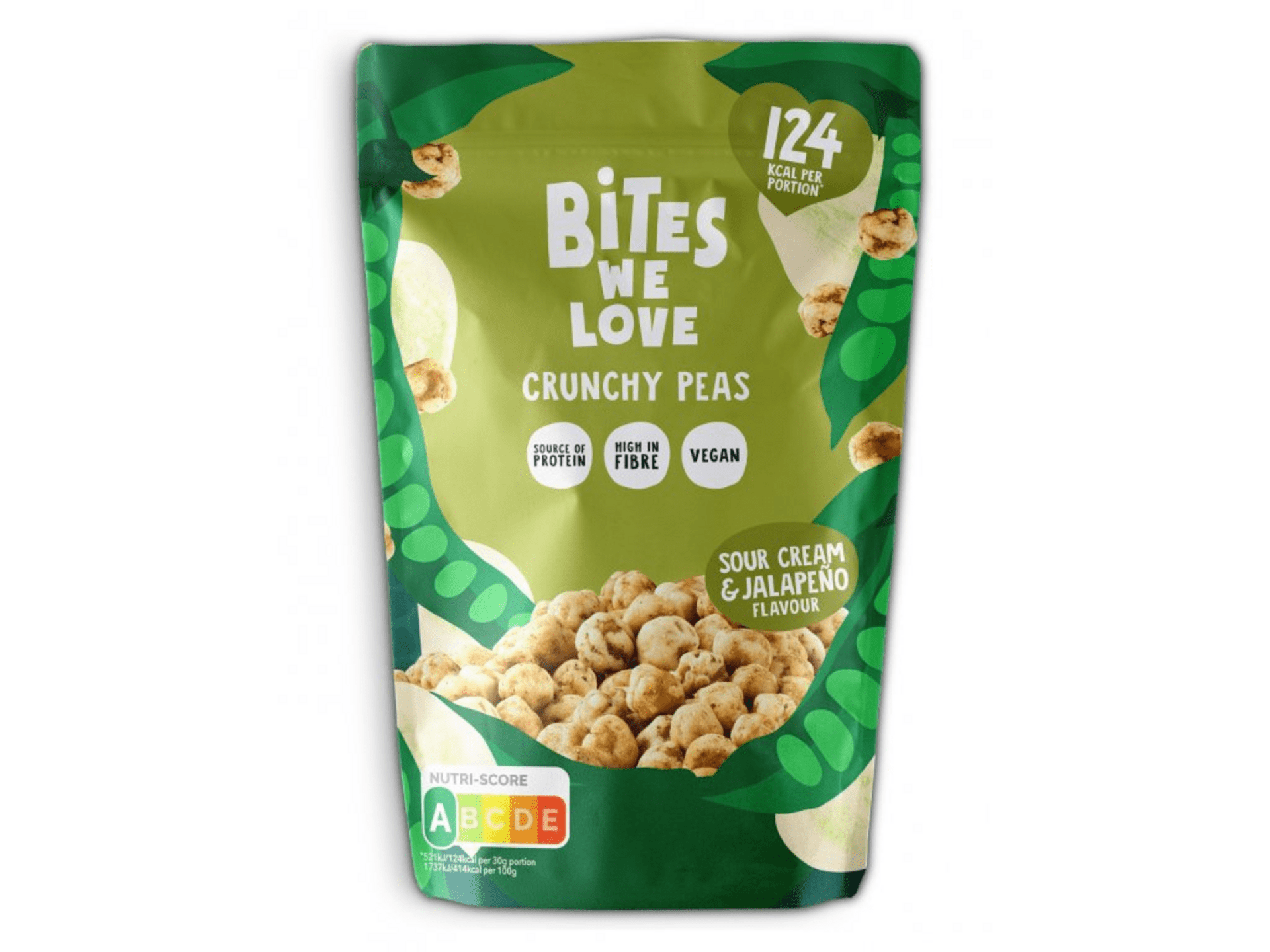 Bites we love Křupavý hrách, zakysaná smetana a jalepeno 100 g