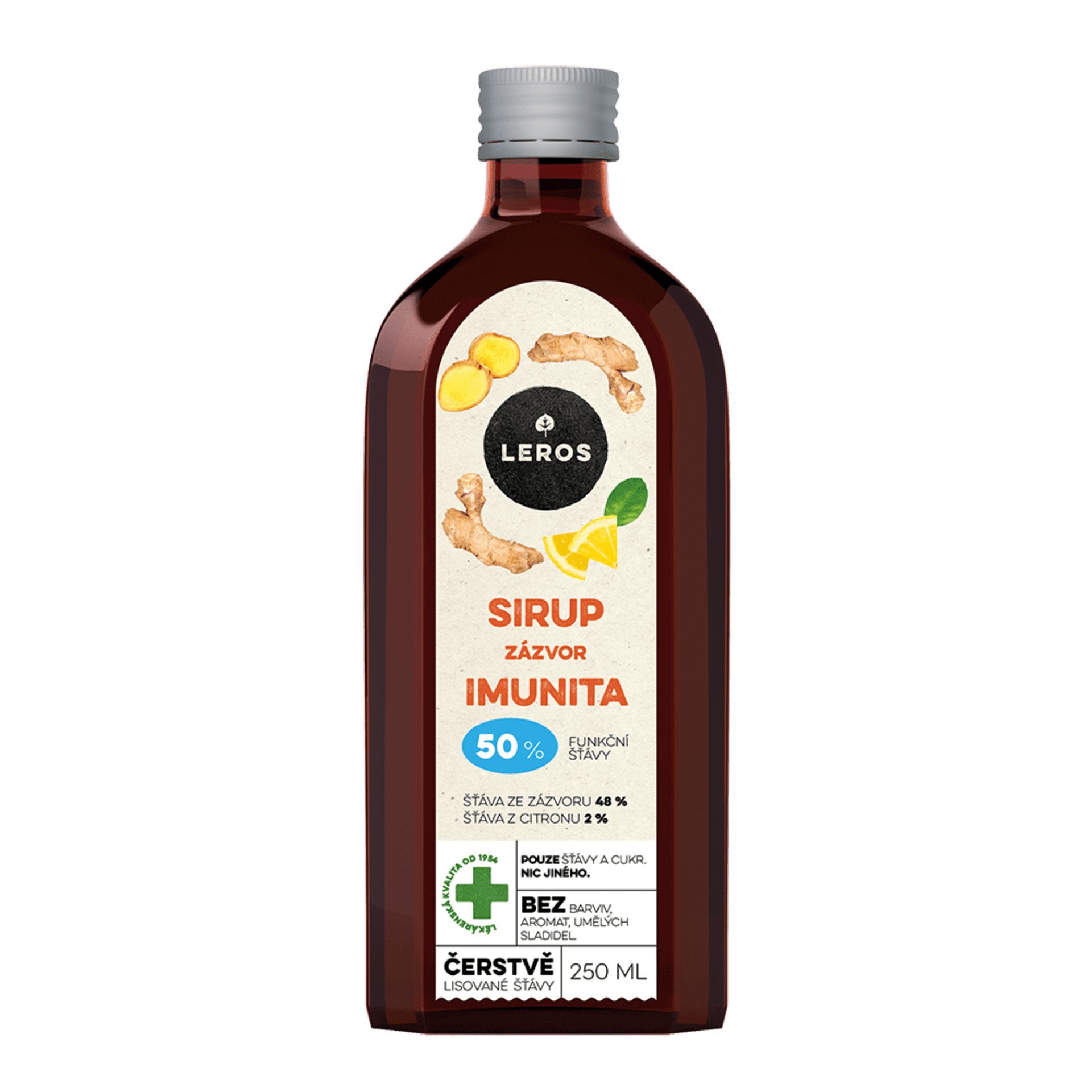 Leros Sirup Zázvor Imunita 250 ml