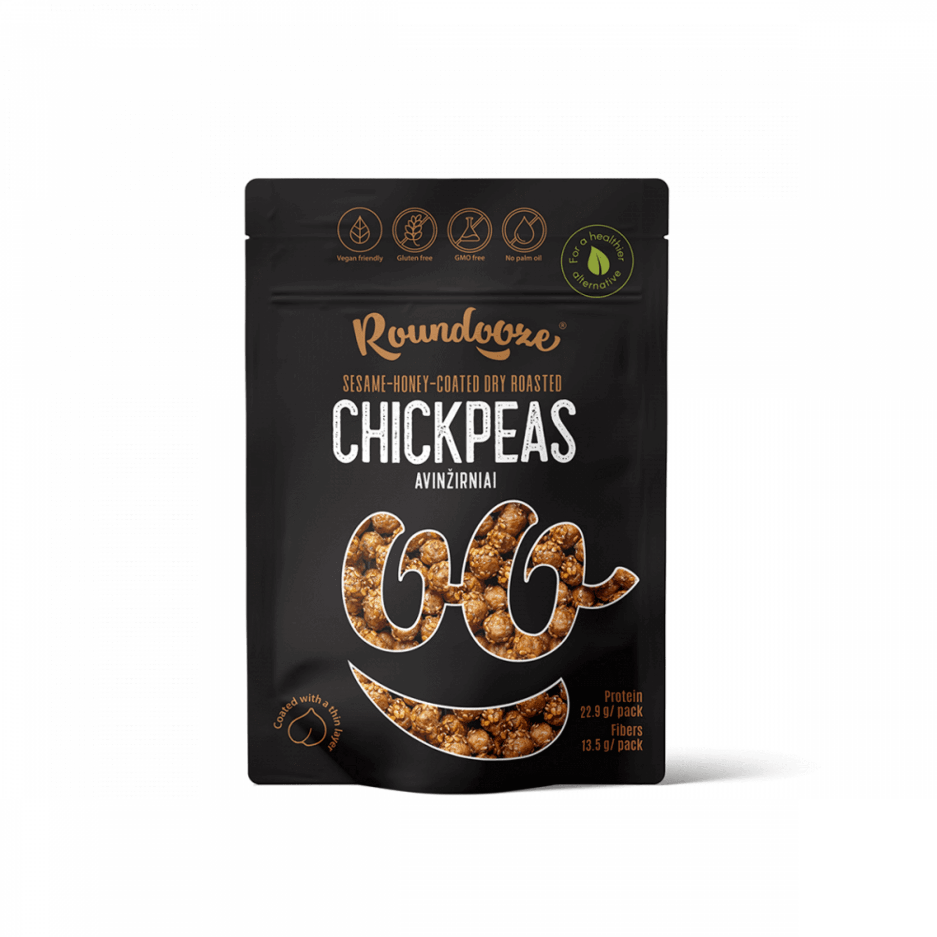 Roundooze Pražená cizrna v sezamu a medu 150 g