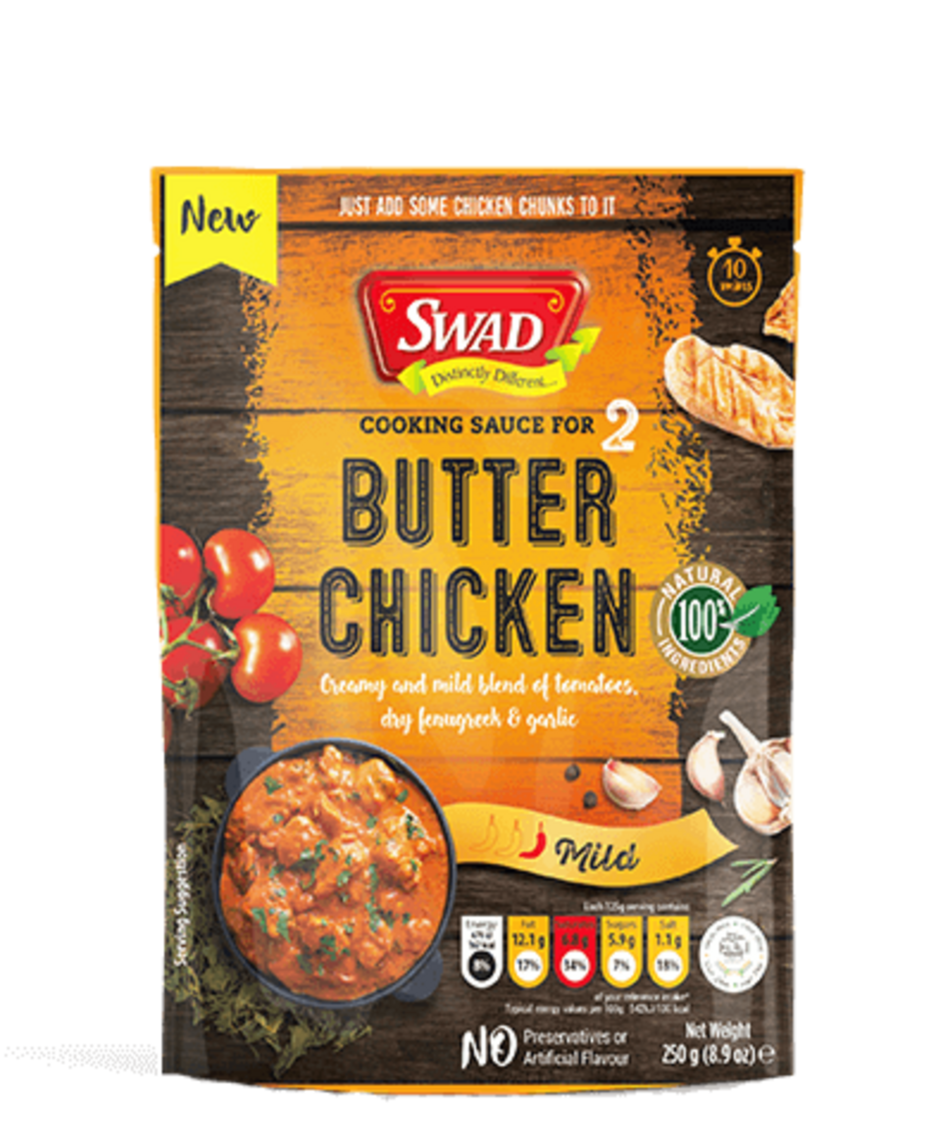 SWAD SAUCE BUTTER CHICKE 250g expirace