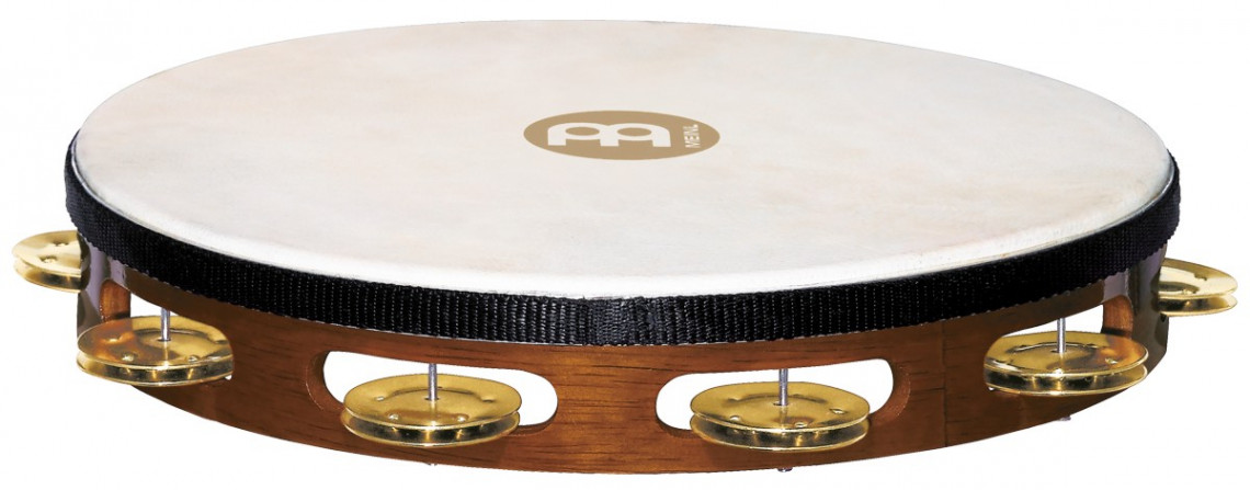 Meinl TAH1B-AB Traditional Goat-Skin Wood Tambourine African Brown