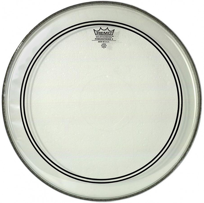 Remo Powerstroke 3 Bass Clear 20" - Clear Dot