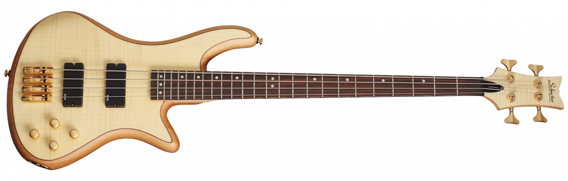 Schecter Stiletto Custom 4, Rosewood Fingerboard - Natural