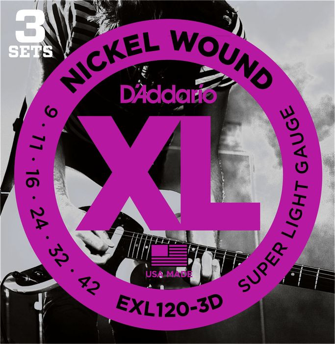 D'Addario EXL120-3D Super Light - .009 - .042