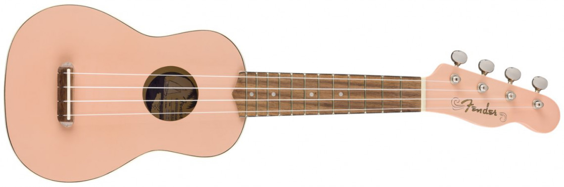 Fender Venice Soprano Ukulele Shell Pink