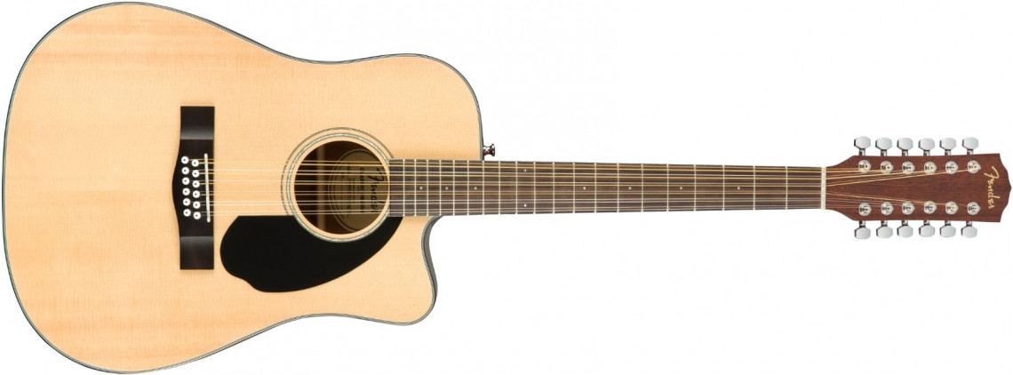 Fender CD-60SCE Dreadnought 12-String Natural Walnut
