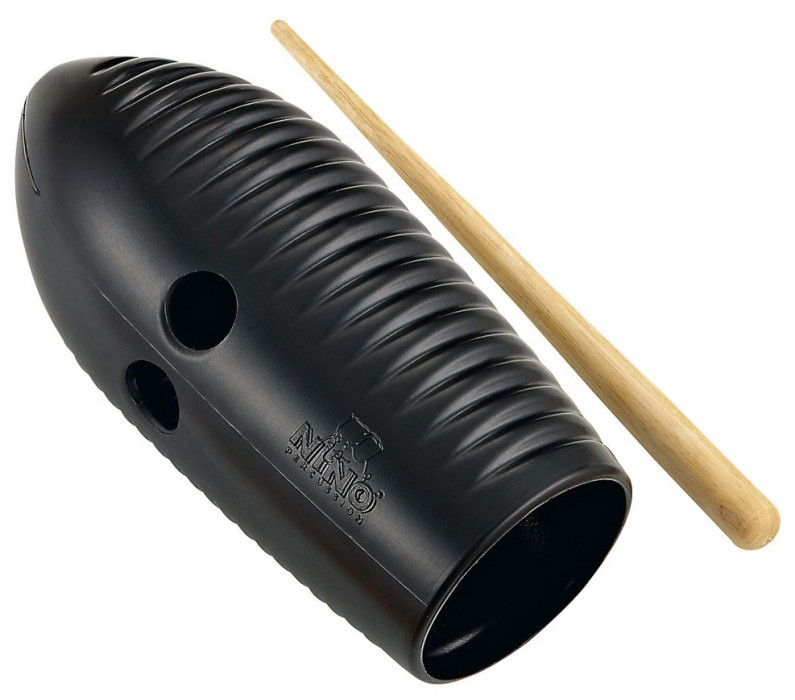 NINO Percussion NINO581BK Mini Güiro - Black