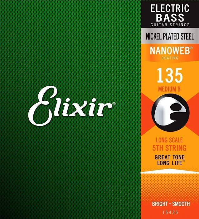 Elixir Bass Nanoweb 15435 Medium B 135