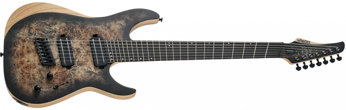 Schecter Reaper-7 Multiscale Satin Charcoal Burst