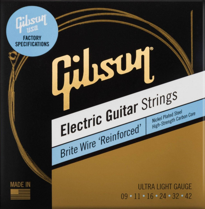 Gibson SEG-BWR9 Brite Wire Reinforced Ultra-Light