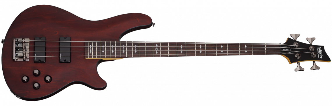 Schecter Omen 4, Rosewood Fingerboard - Walnut Satin