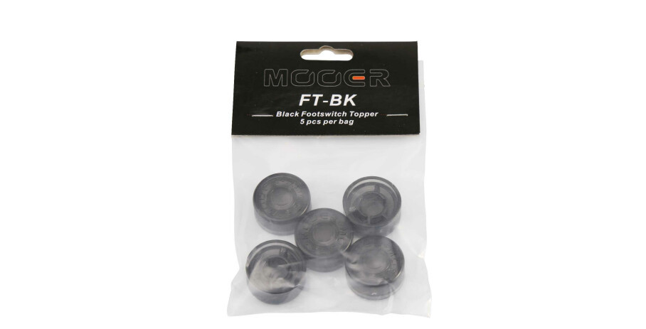 Mooer Candy Footswitch Topper, black, 5 pcs.