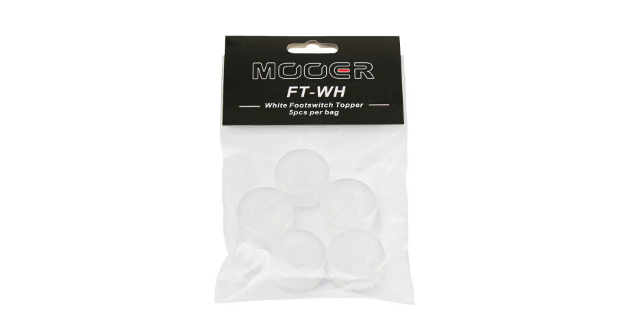 Mooer Candy Footswitch Topper, white, 5 pcs.