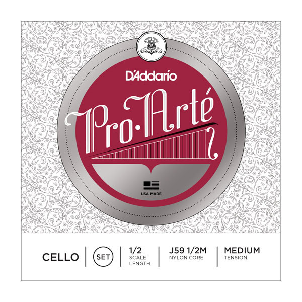 D´Addario Orchestral J59 1/2M Pro-Arte Cello String Set - Medium