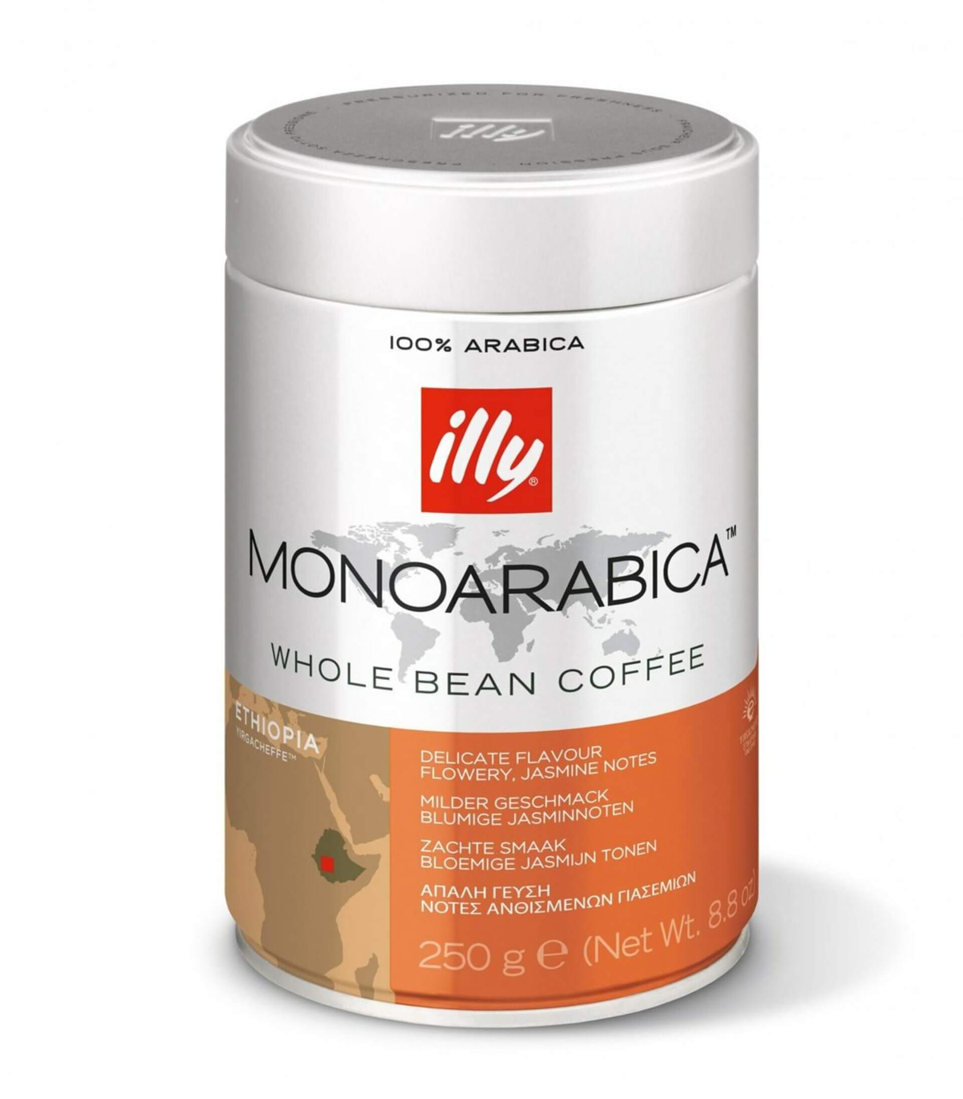 Illy Monoarabica Etiopia zrnková káva 250 g