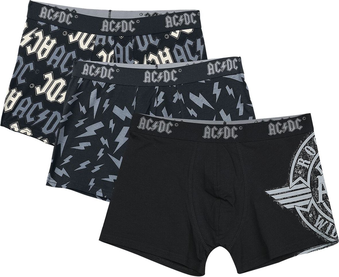 AC/DC EMP Signature Collection Boxerky cerná/šedá