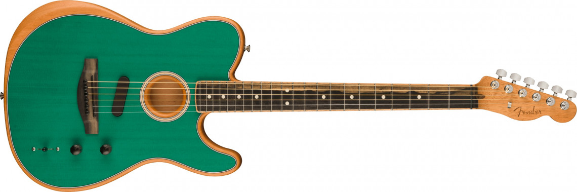 Fender DE American Acoustasonic Telecaster - Aqua Teal