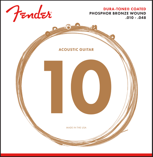 Fender 860XL Phosphor Bronze Dura Tone Coated 10-48