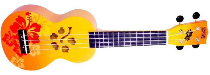 Mahalo MD1HB Hibiscus Orange Burst