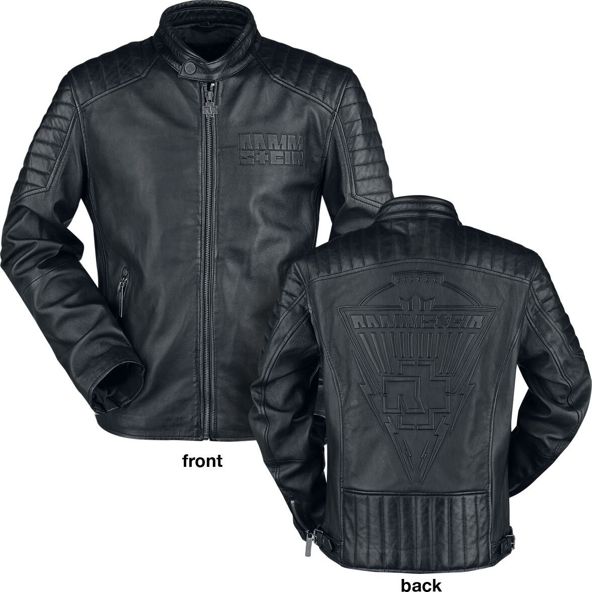 Rammstein Logo Kožená bunda černá