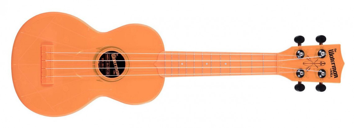 KALA Waterman Soprano Ukulele Fluorescent Orangesicle