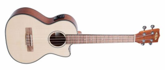 KALA Mahogany Tenor EQ Ukulele Solid Spruce Top Natural