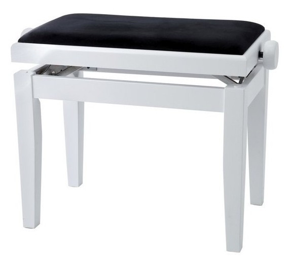 Gewa Piano Bench Deluxe 130.020 White Matt