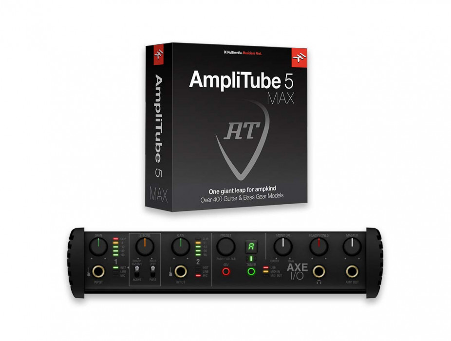 IK Multimedia AXE I/O + AmpliTube 5 MAX + TONEX MAX Bundle