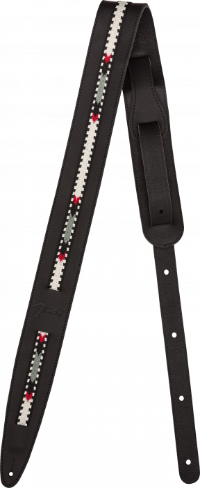 Fender Paramount Acoustic Leather Strap, Black