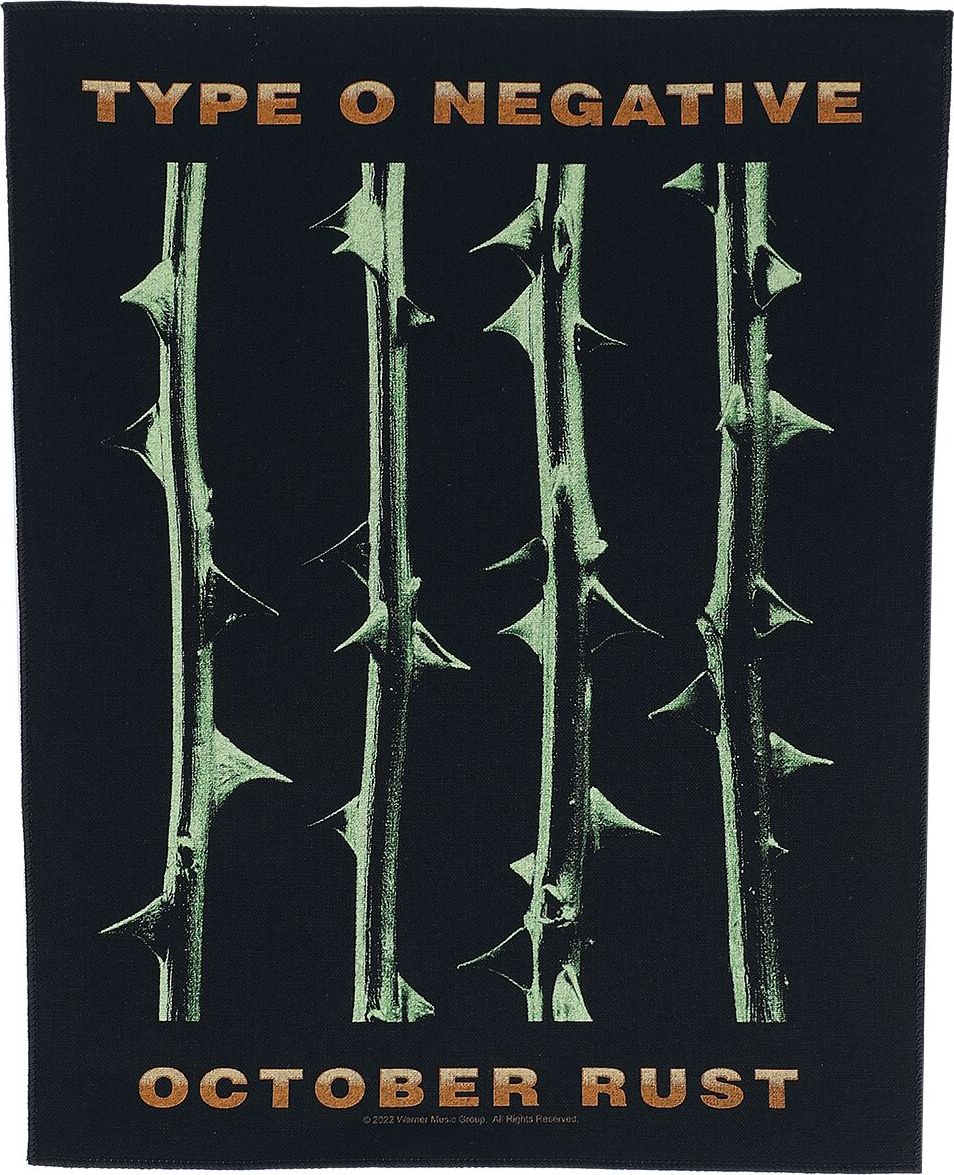 Type O Negative October Rust nášivka na záda vícebarevný