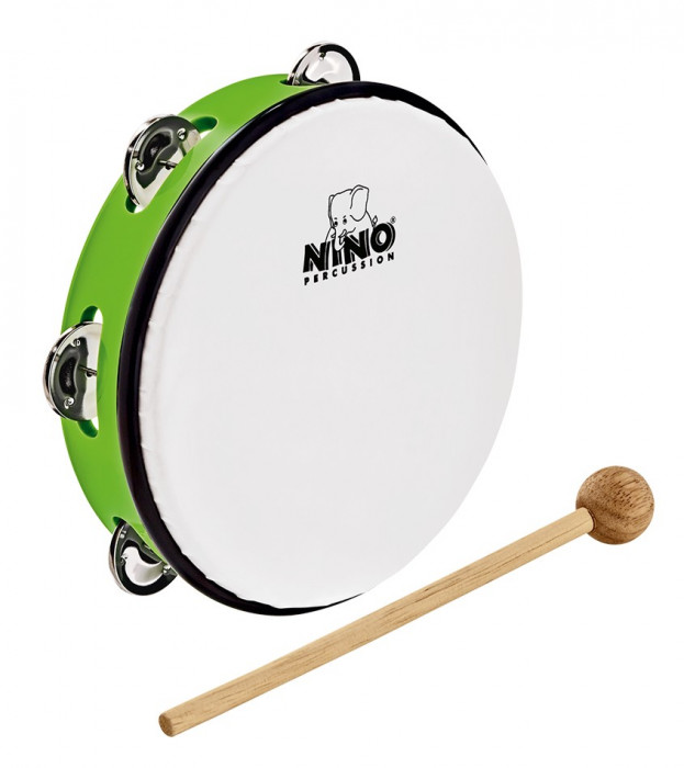 NINO Percussion NINO51GG ABS Tambourine 8” - Grass-Green