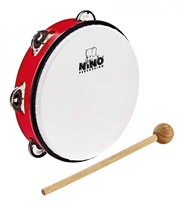 NINO Percussion NINO51R ABS Tambourine 8” - Red